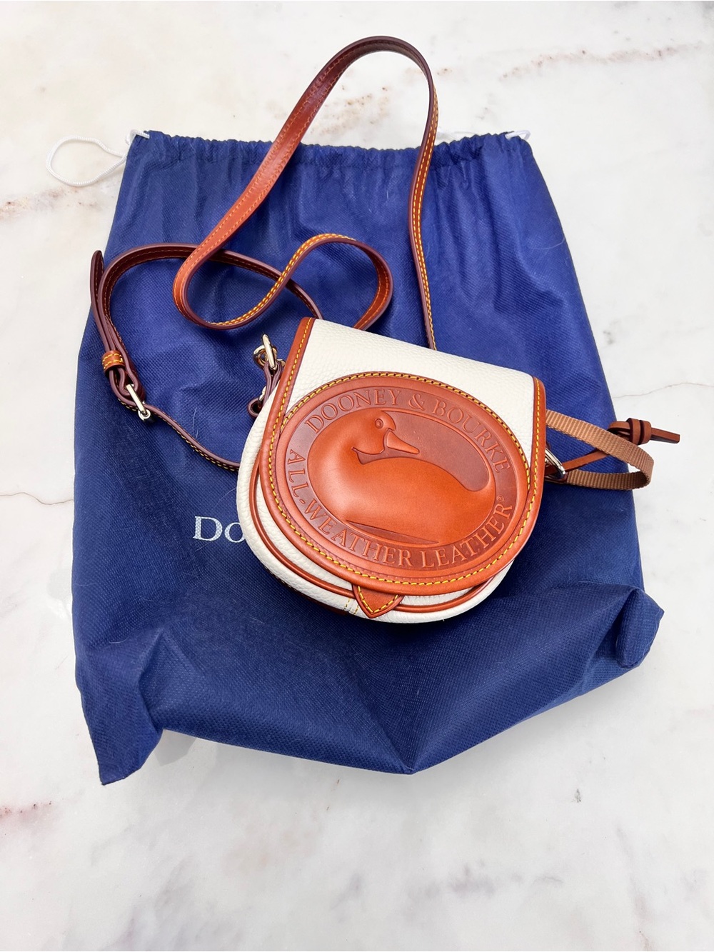 All Weather Leather 2 Duck Bag in White
